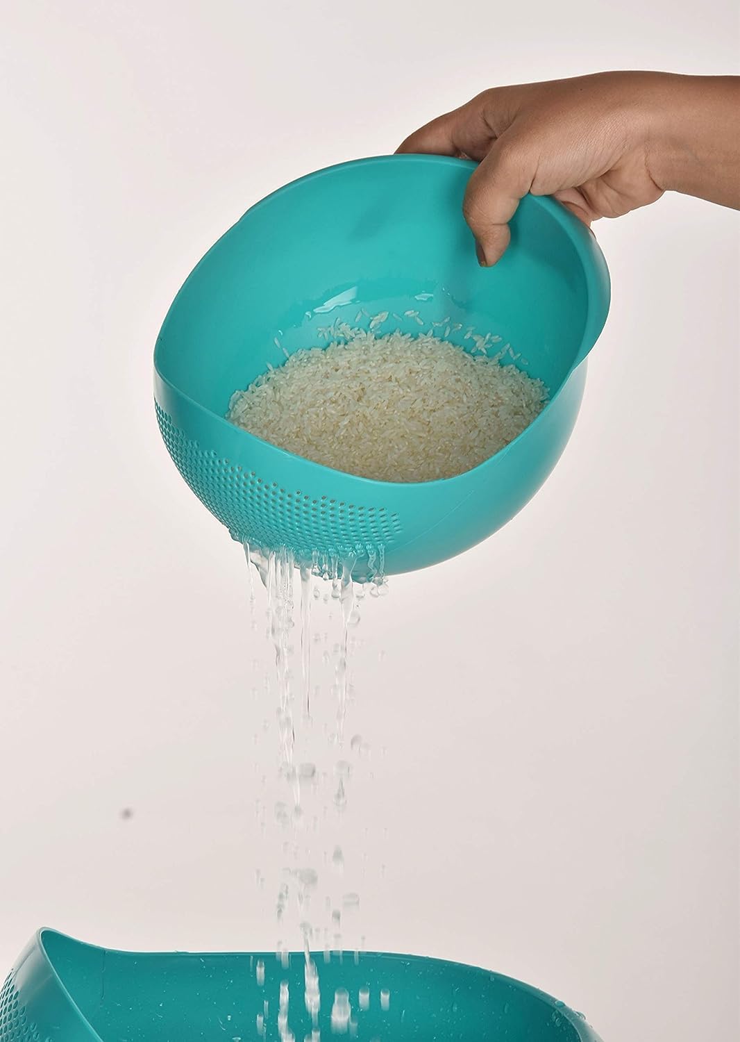 Plazno Unbreakable Food Strainer Colander, Multi-Use Kitchen Sieve, Washing Bowl for Fruits, Pasta, and Vegetables