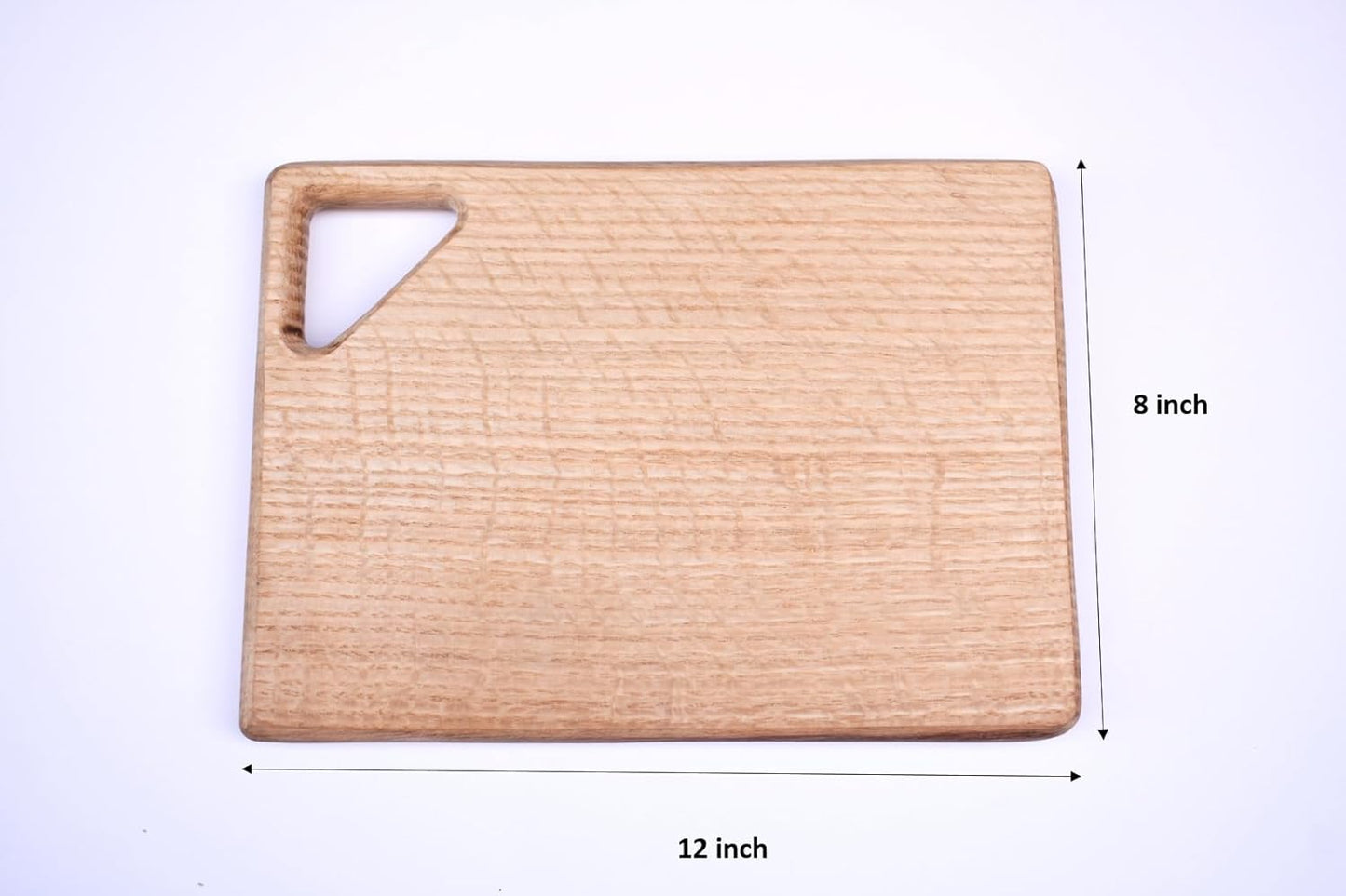 Grayndel 12x8 Maple Wood Chopping Board | Premium Single-Piece Build | Smooth, Durable, Dye-Free & Antibacterial Surface
