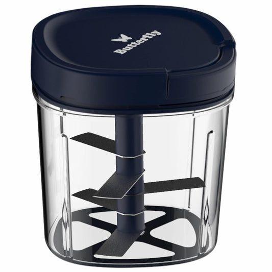 Flayra Premium 900ml Manual Vegetable Chopper with Durable Blades, Blue